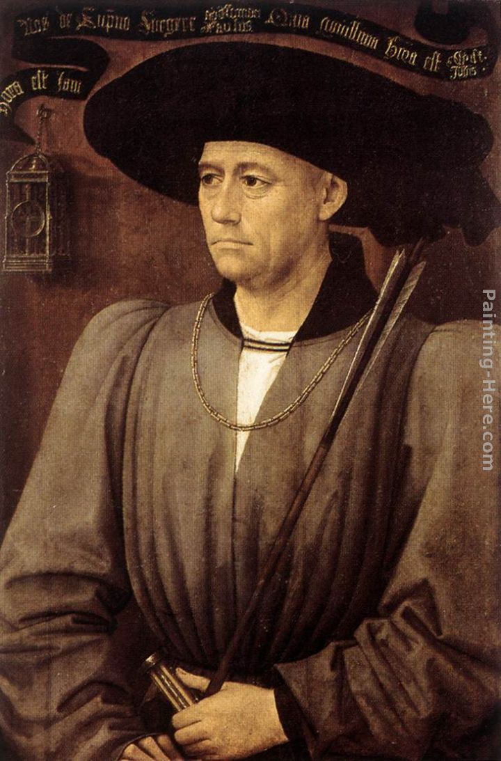 Portrait of a Man painting - Rogier van der Weyden Portrait of a Man art painting